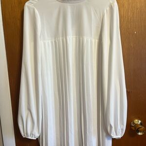 ASOS White Pleated dress